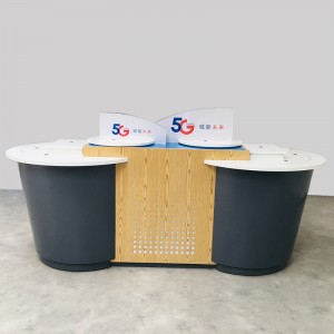 Retail Store Furniture for shop counter table design to display mobile phone  With Accessory Display & Phone computer Counter Table