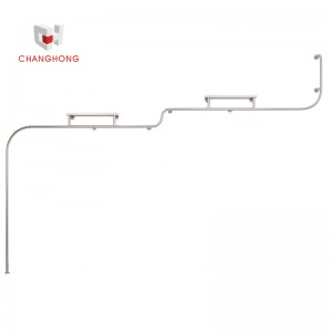 Factory direct sale simple T-shirt wall display racks metal wall mounted clothing rack for boutique